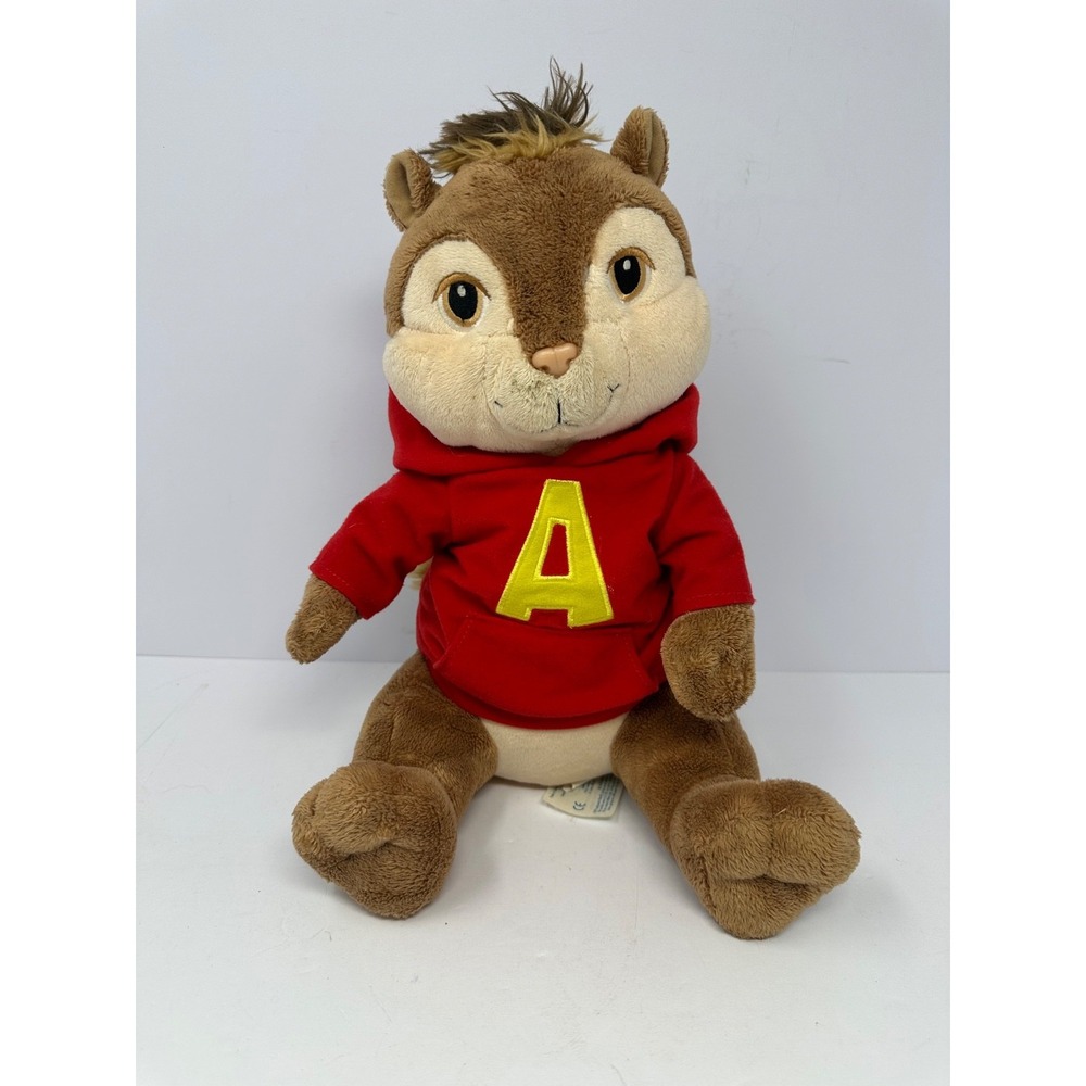 Build A Bear Workshop 12" Alvin The Chipmunk Plush With Red Hoodie U8